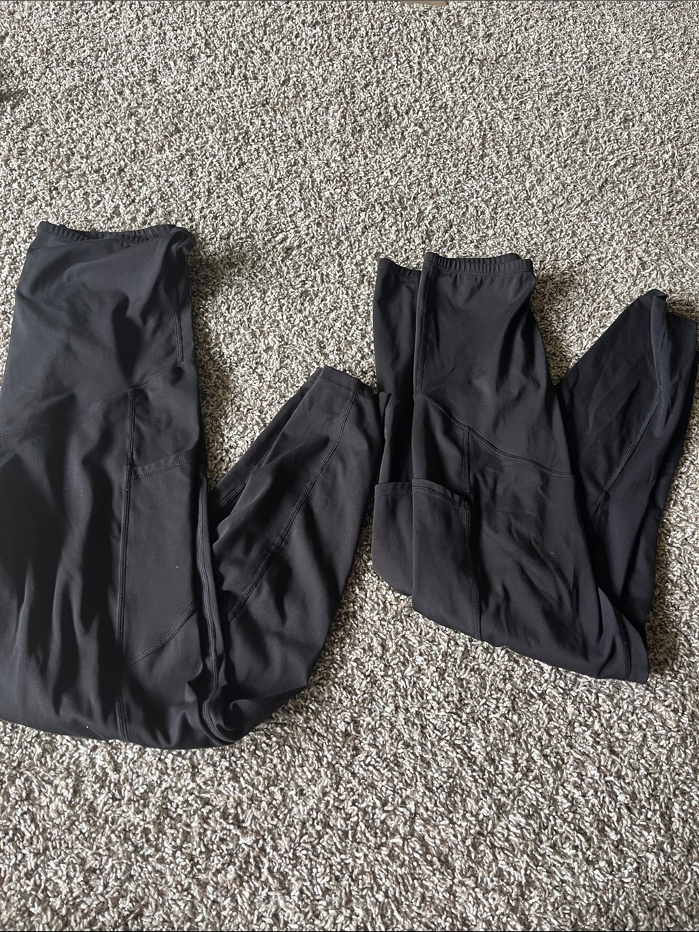 Black Athletic Maternity Leggings - Pair